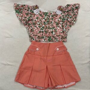Miss Cupcake Blouse & Skort Set